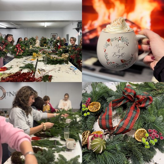 A Magical Evening at Our Christmas Wreath-Making Class